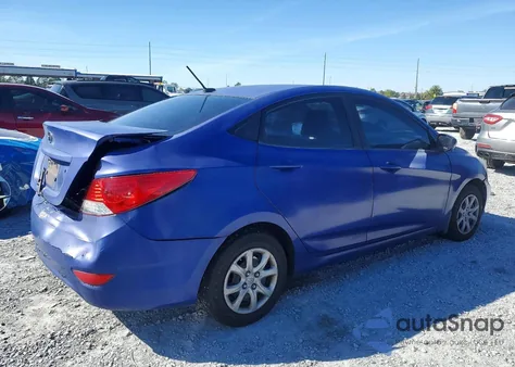 2012 Hyundai Accent Gls z USA, uszkodzony, nr VIN KMHCT4AE7CU216359